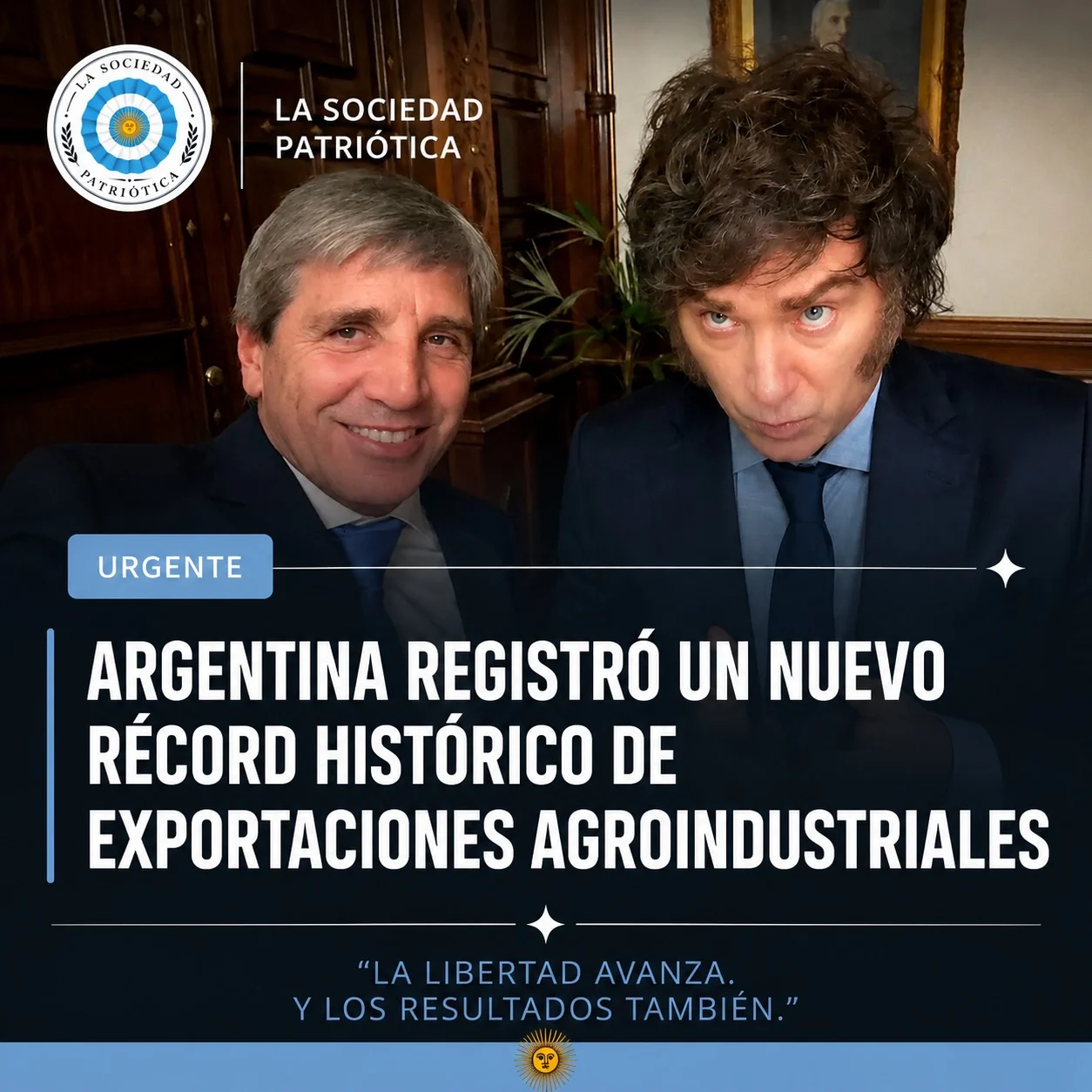 Récord histórico de exportaciones agroindustriales